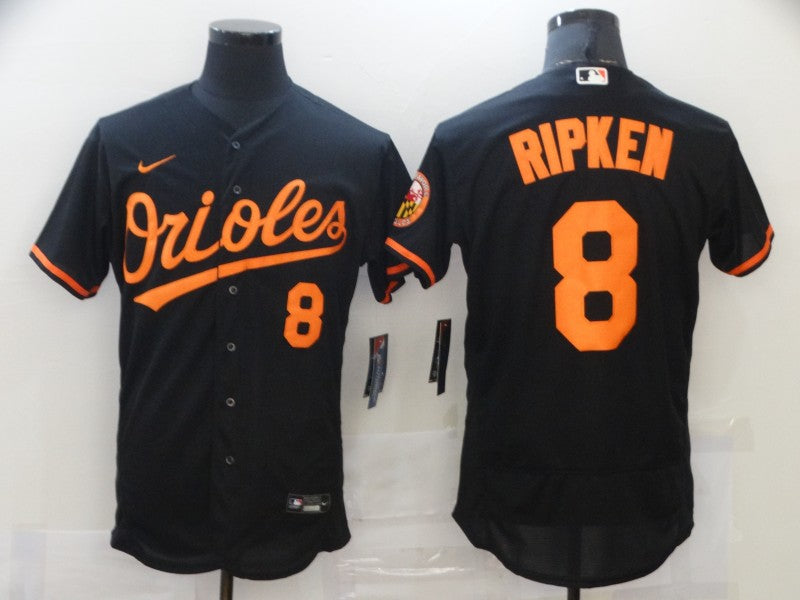 Men's Baltimore Orioles Cal Ripken Jr. #8 Black Baseball Jersey